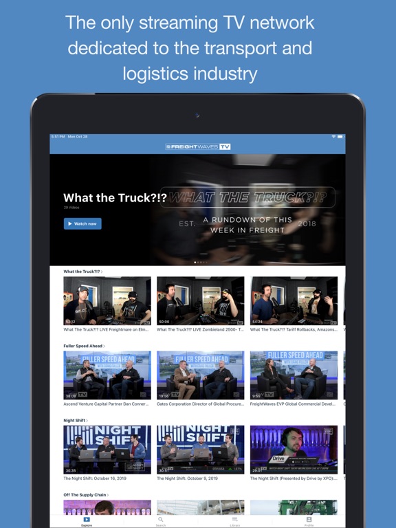 FreightWavesTV iPad screenshot 2 - News app