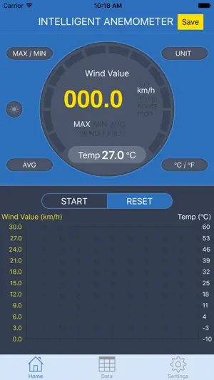 INTELLIGENT ANEMOMETER screenshot 1