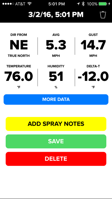 Screenshot #2 pour Wind & Weather Meter for Ag