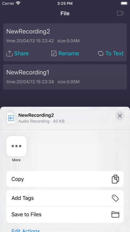 Recorder - your own recording