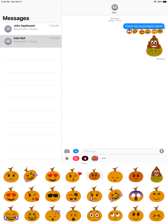 Jack O Moji iPad screenshot 6 - Stickers app