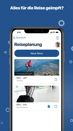 Screenshot von Impf.app auf dem iPhone 5