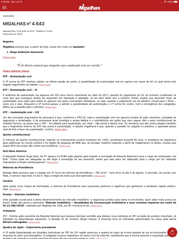 Screenshot #4 pour Migalhas