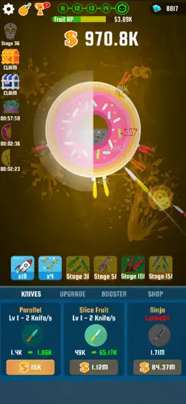 Game screenshot Idle Knife: Slash The Fruits mod apk