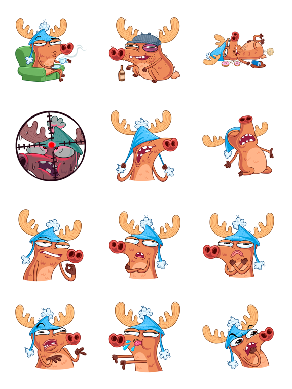 Screenshot #4 pour Crazy Deer Stickers