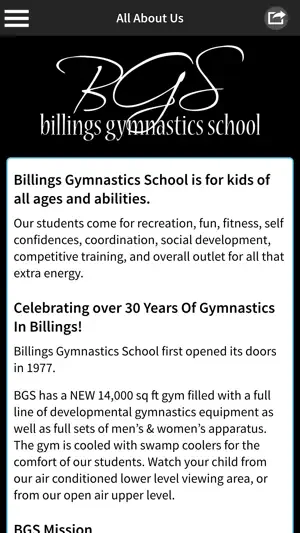 Billings Gymnastics School screenshot 3