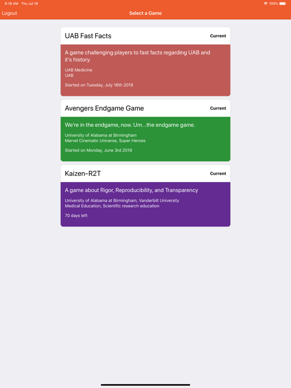 Kaizen Education iPad screenshot