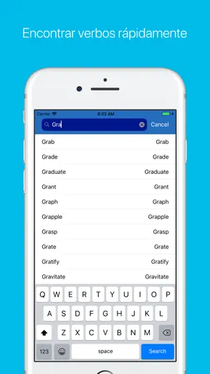 Captura de pantalla de Verbos En Inglés en iPhone 8