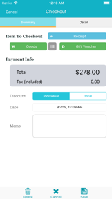 TapPOS Inventory Sale Manager screenshot