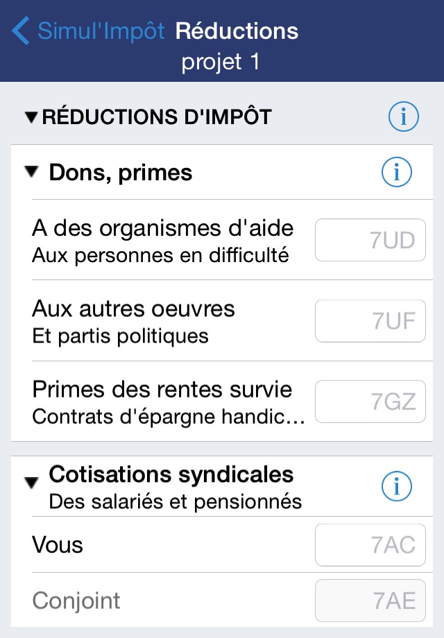 Simul'Impôt Lite screenshot 3