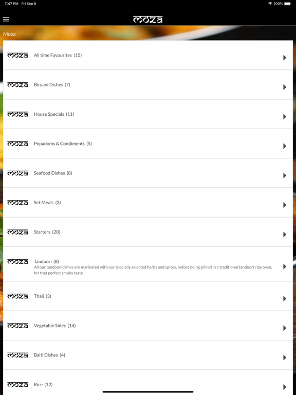Screenshot #5 pour Moza Indian Restaurant