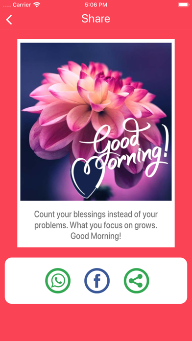 Good Morning Messages Screenshot