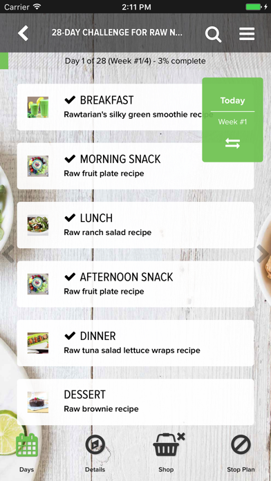 Rawtarian's Raw Meal Plans Screenshot
