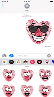heartprint emoji stickers iphone screenshot 1
