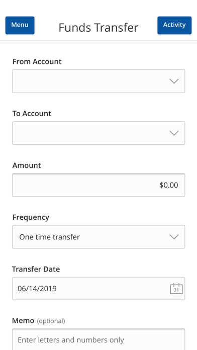 Amarillo National Bank Screenshot