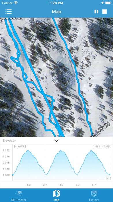 EXA Ski Tracker Screenshot