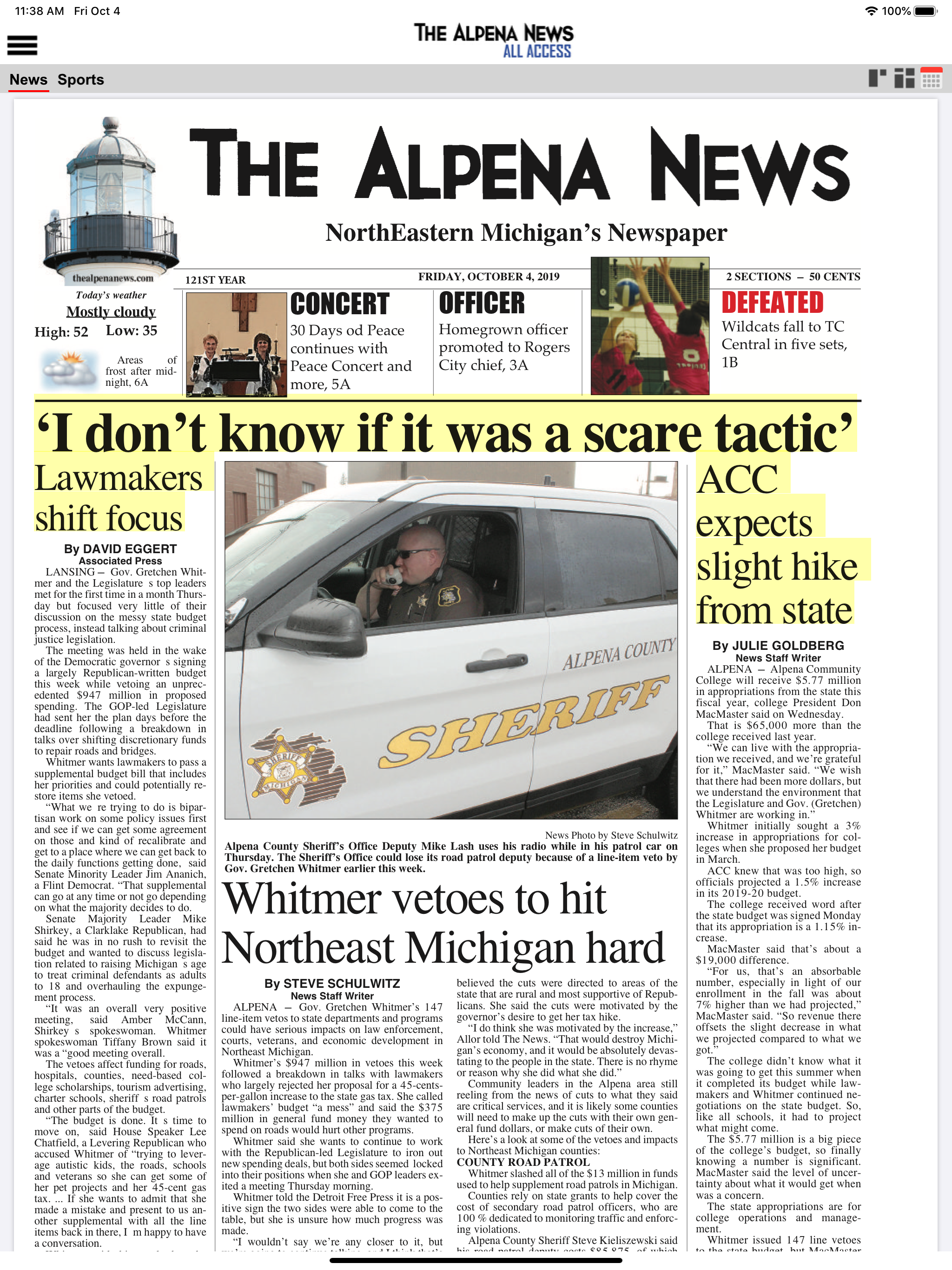 The Alpena News All Access