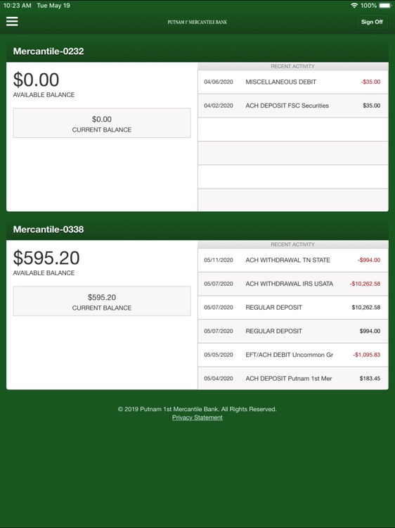 Putnam 1st Mercantile for iPad