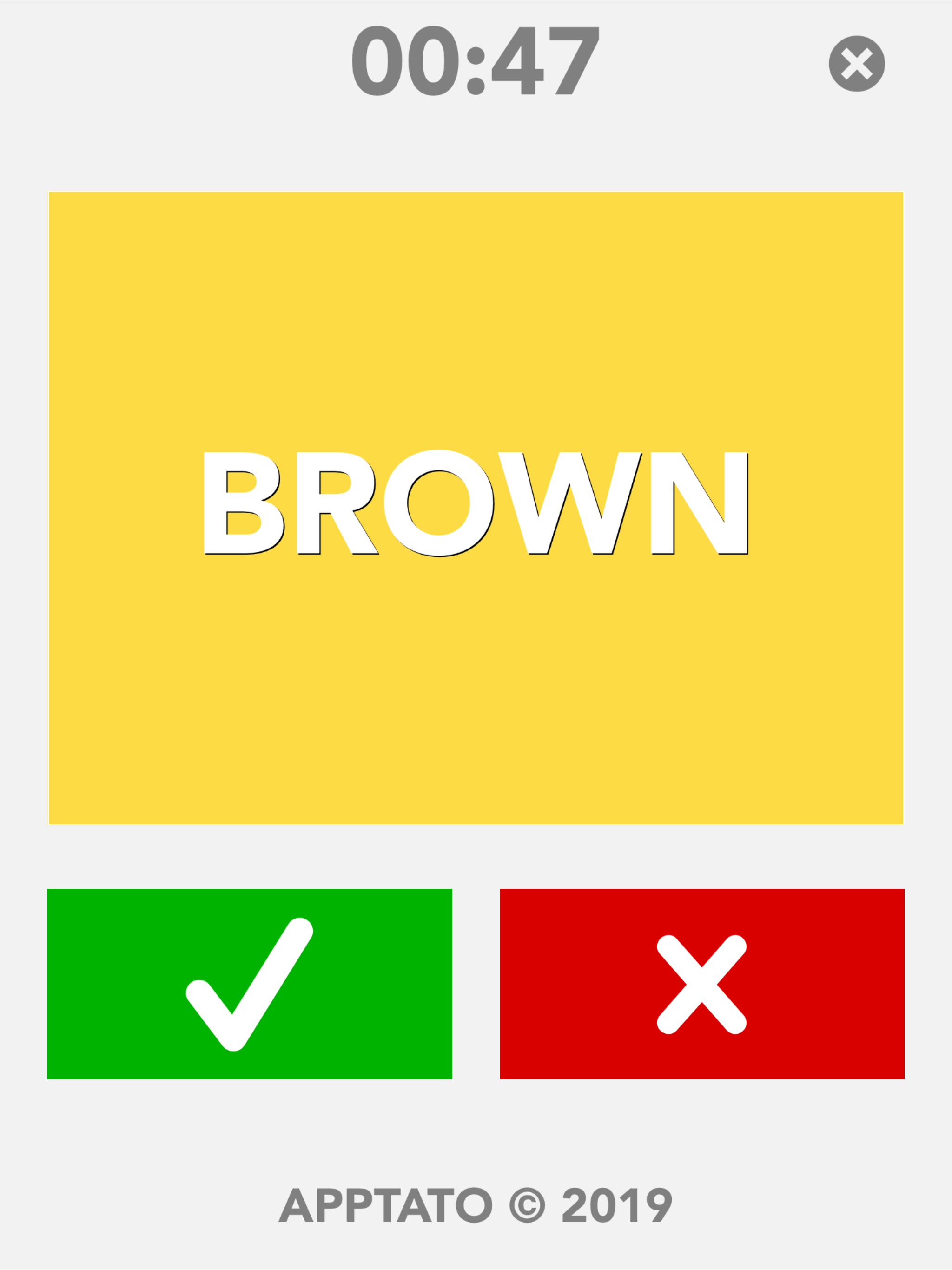 True or False Colour