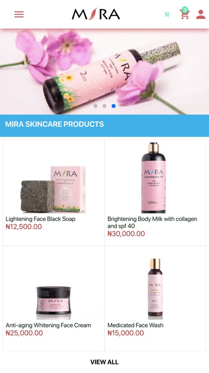 Mira Skin Care App