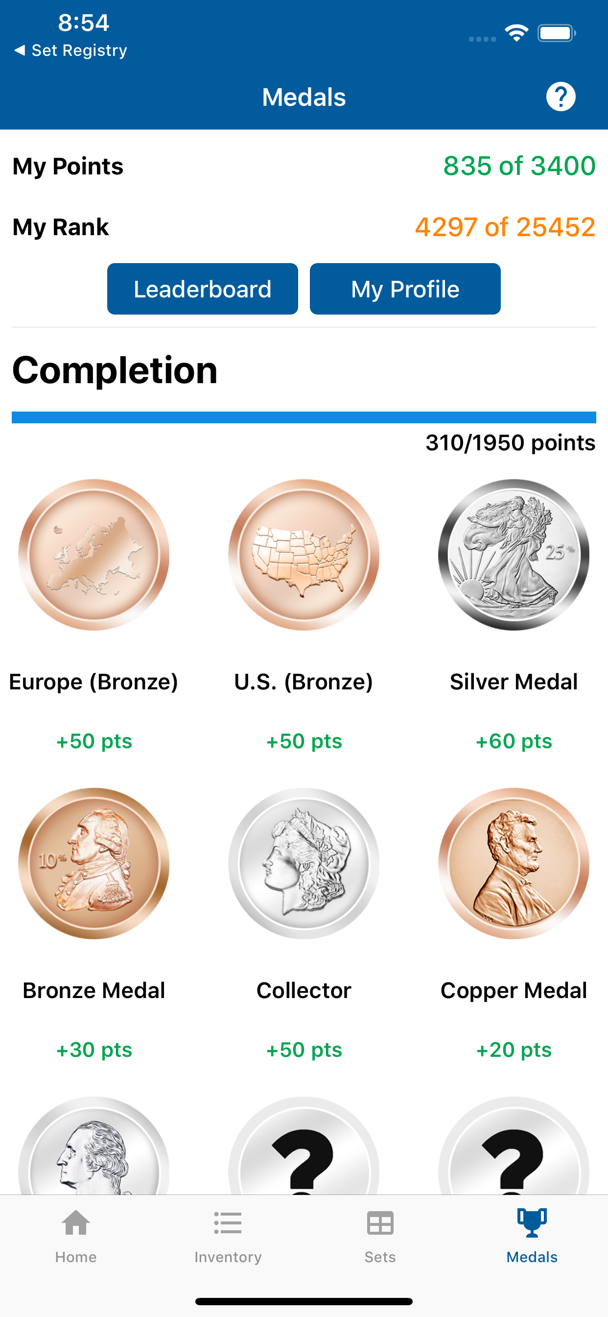 PCGS Set Registry