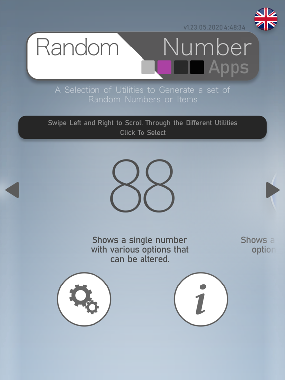 Random Number App iPad screenshot 9 - Entertainment app