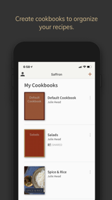 Saffron: Your Digital Cookbook screenshot