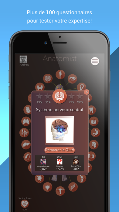 Screenshot #2 pour Anatomist – Anatomie Quiz Jeu