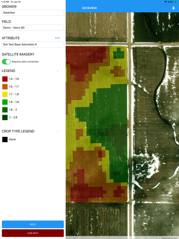 Premier Crop DATAVIEW iPad screenshot 4 - Productivity app