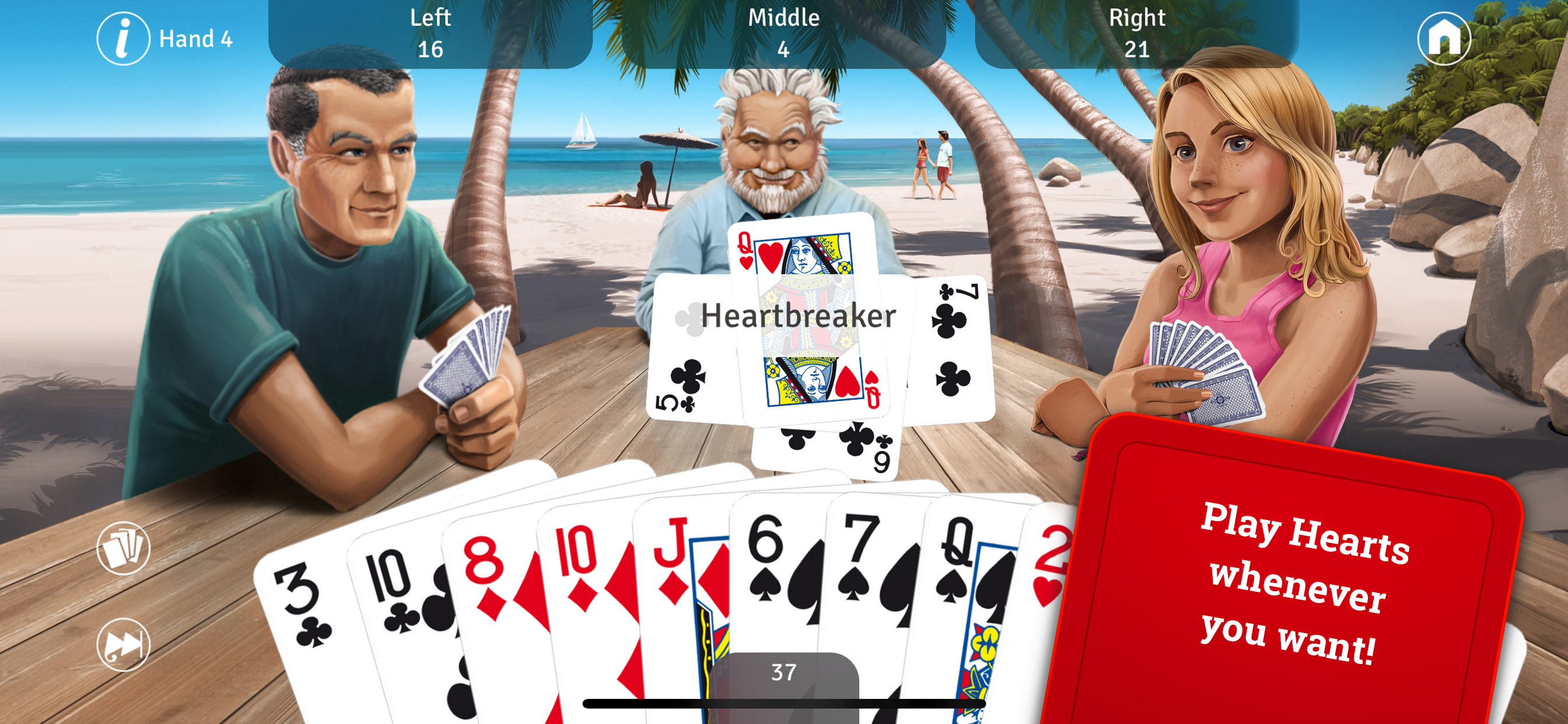 Hearts LITE - Card Game
