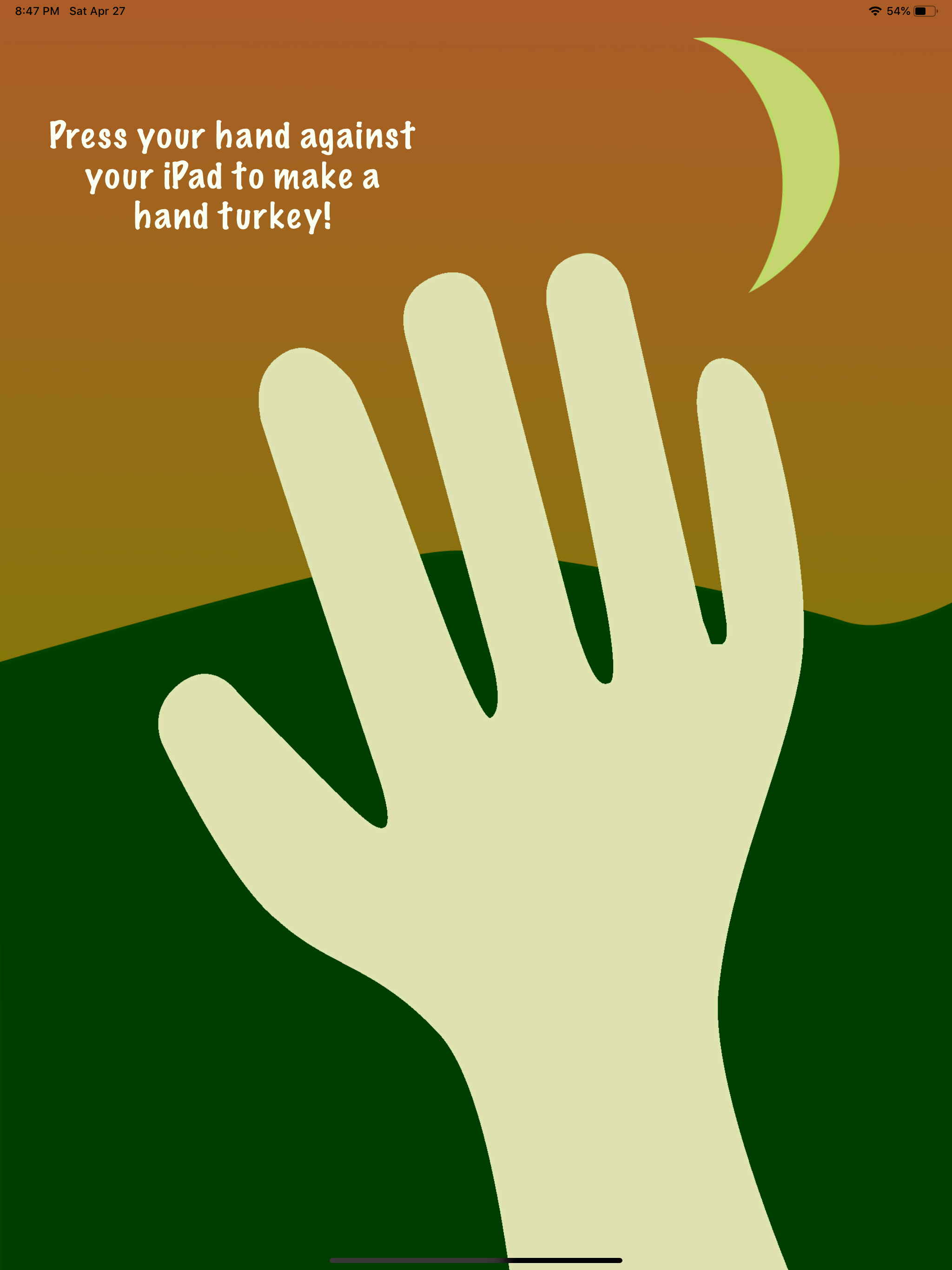 Hand Turkey Thanksgiving