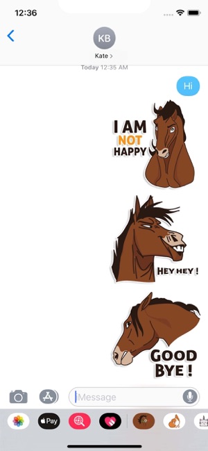 Horse Moji StickerPack(圖3)-速報App