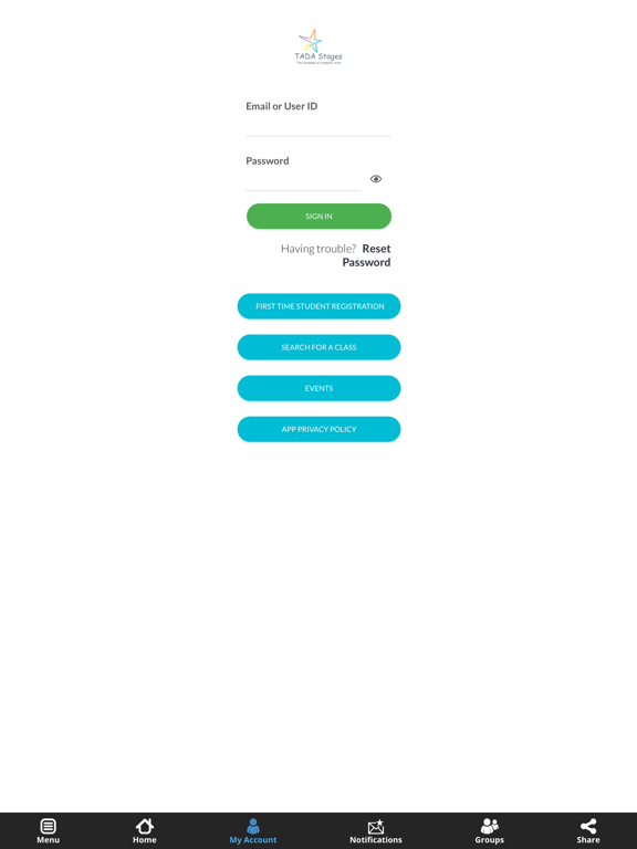 TADA Stages iPad screenshot 4 - Lifestyle app