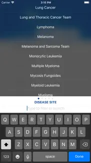 markey cancer clinical trials iphone screenshot 2