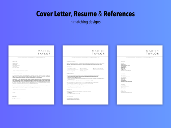 Resume Builder by Nobody iPad screenshot 6 - Business app