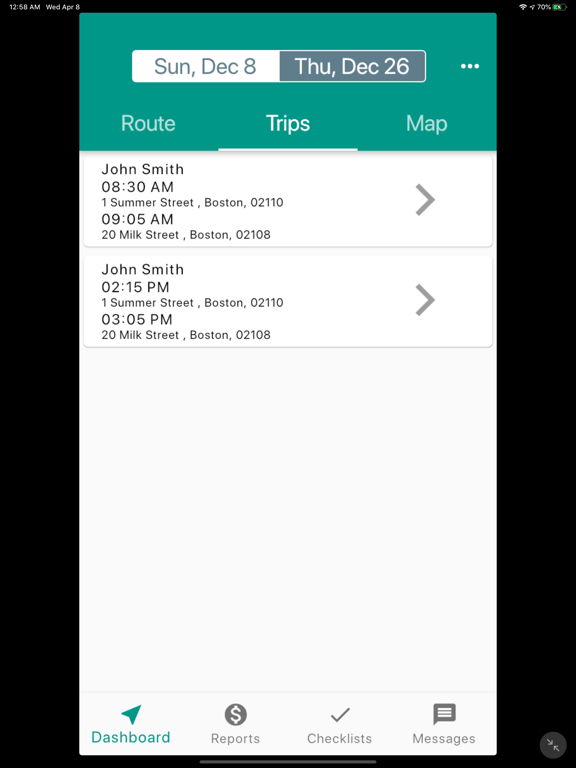 Camme Driver iPad screenshot 5 - Business app