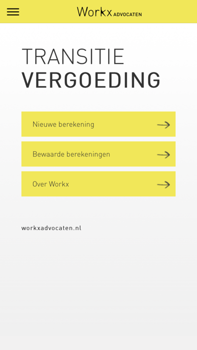 Screenshot #1 pour Workx Transitievergoeding App