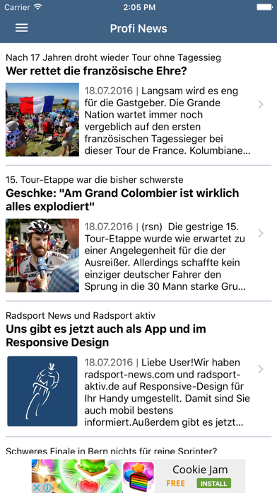 Radsport News Screenshot