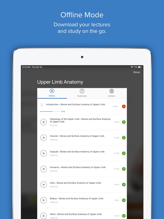 NYITJB Lecturio iPad screenshot
