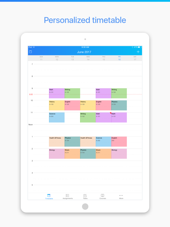 Screenshot #5 pour Pocket Schedule Planner