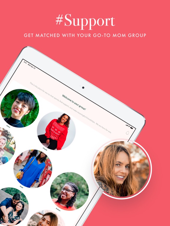 Taavi - Pregnancy & Mom Groups iPad screenshot 2 - Social Networking app
