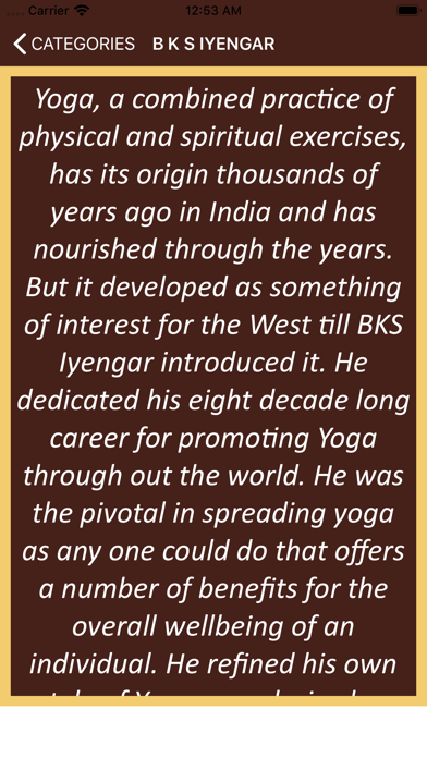 Analects of B K S Iyengar screenshot 4