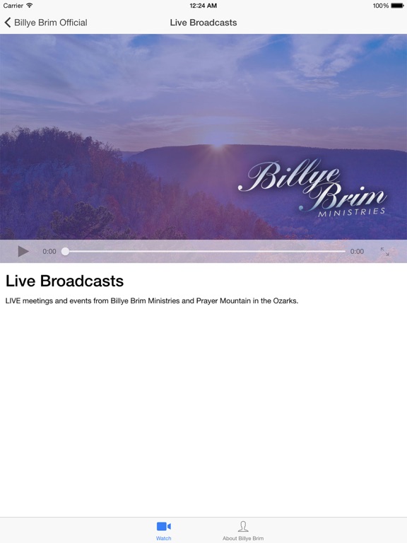 Billye Brim Official iPad screenshot 2 - Lifestyle app