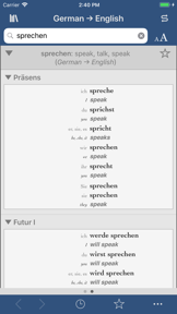 Collins German-English screenshot