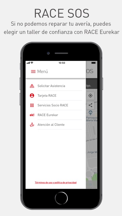 RACE SOS Asistencia Screenshot