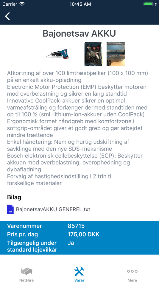 #2. NetHire Mobile Manager (iOS) By: Garant Udlejning A/S