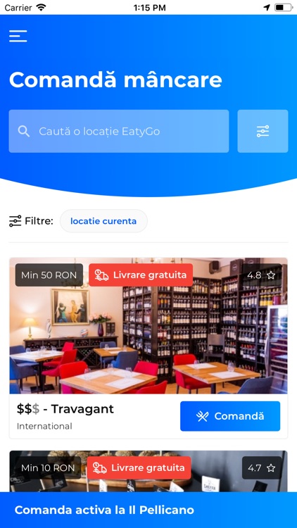 EatyGo - rezervări și comenzi screenshot-3
