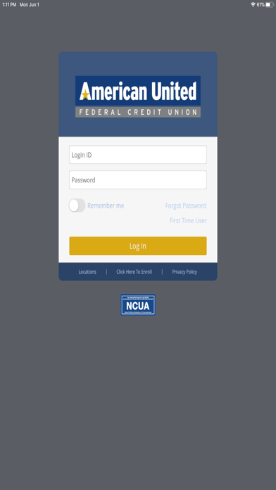 AUFCU Mobile Banking Screenshot 1 - AppWisp.com AUFCU Mobile Banking Screenshot 1 - AppWisp.com