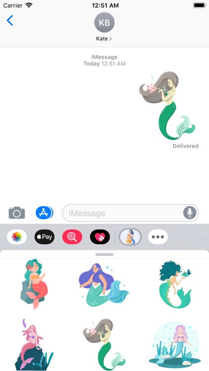 Queen Mermaid Stickers