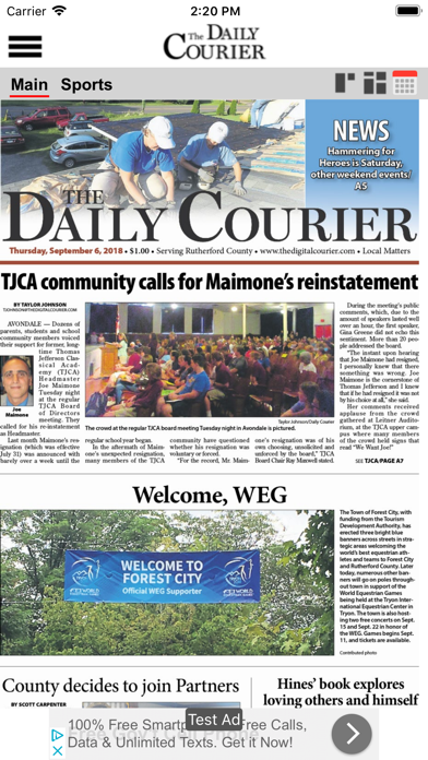 The Daily Courier screenshot 2
